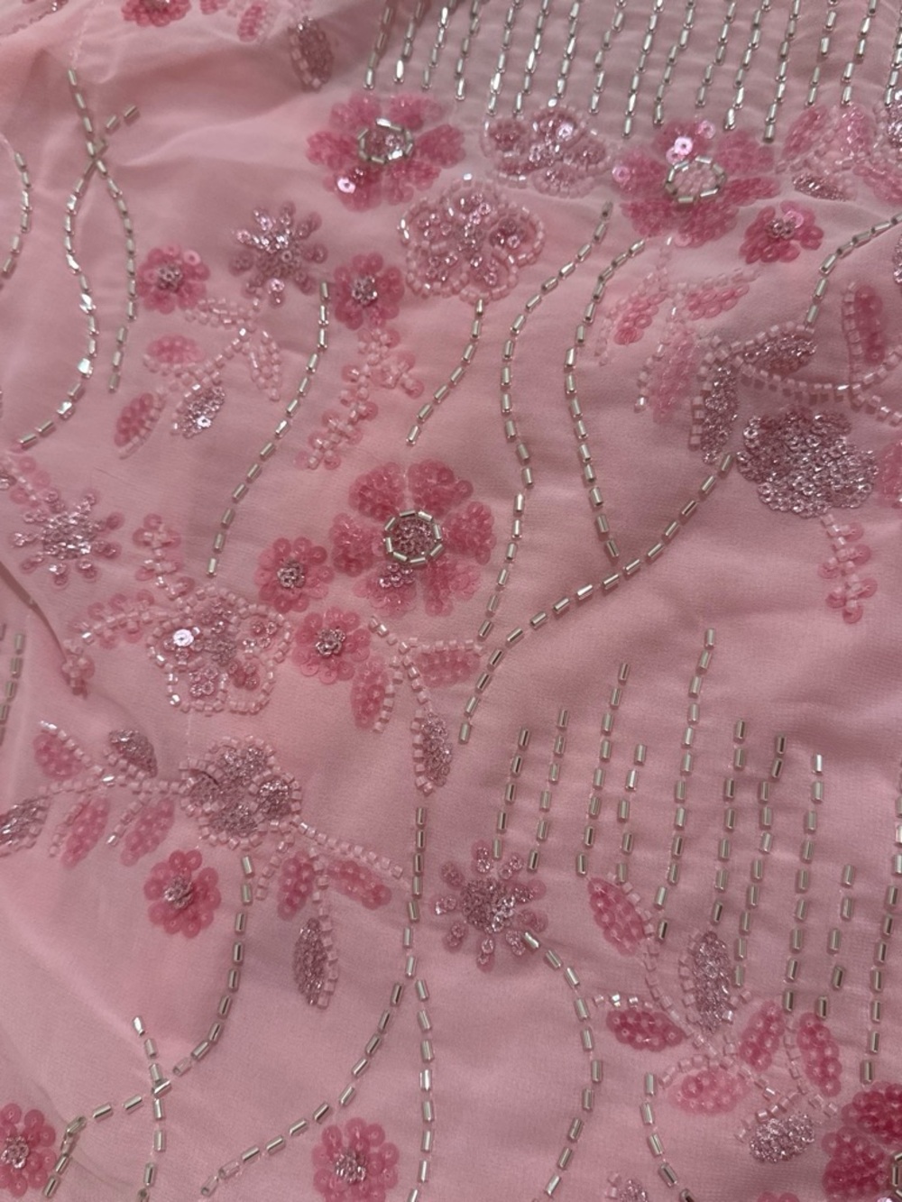 Peppermayo Pink Sequin Embroidered Slip Dress - Picture 4 of 5
